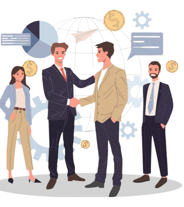 Business professionals meeting